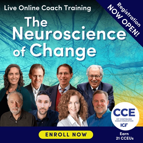 The Neuroscience of Change coach training campaign creative